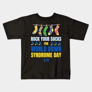 Rock Your Socks for World Down Syndrome Day Kids T-Shirt